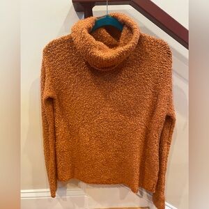 Umgee Rust-Orange Cowl-Neck Sweater